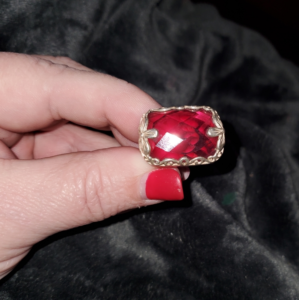 Silpada Silver And Pink Ring